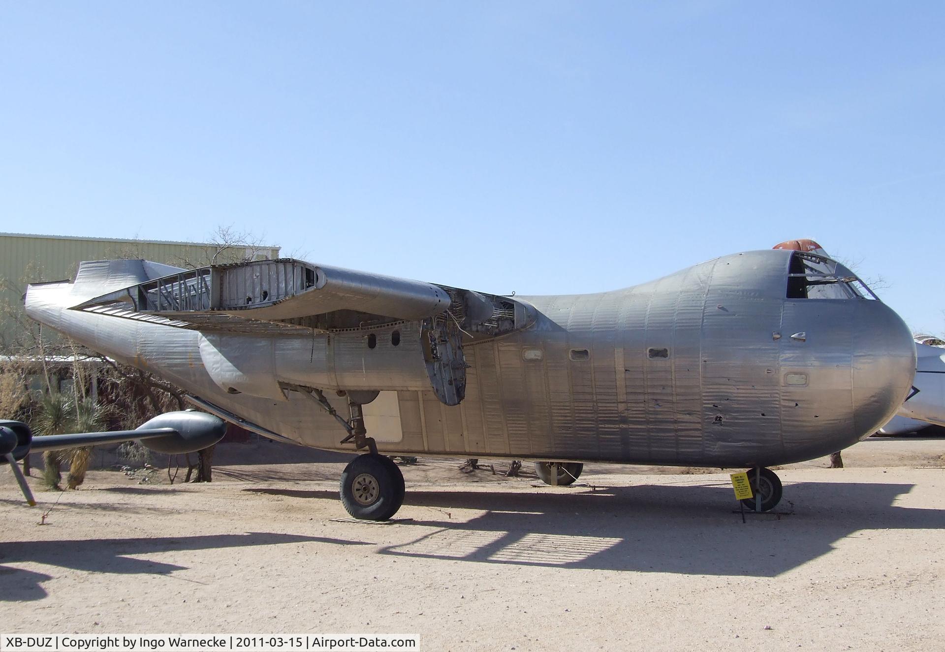 XB-DUZ, Budd RB-1 Conestoga C/N 016, Budd RB-1 Conestoga at the Pima Air & Space Museum, Tucson AZ