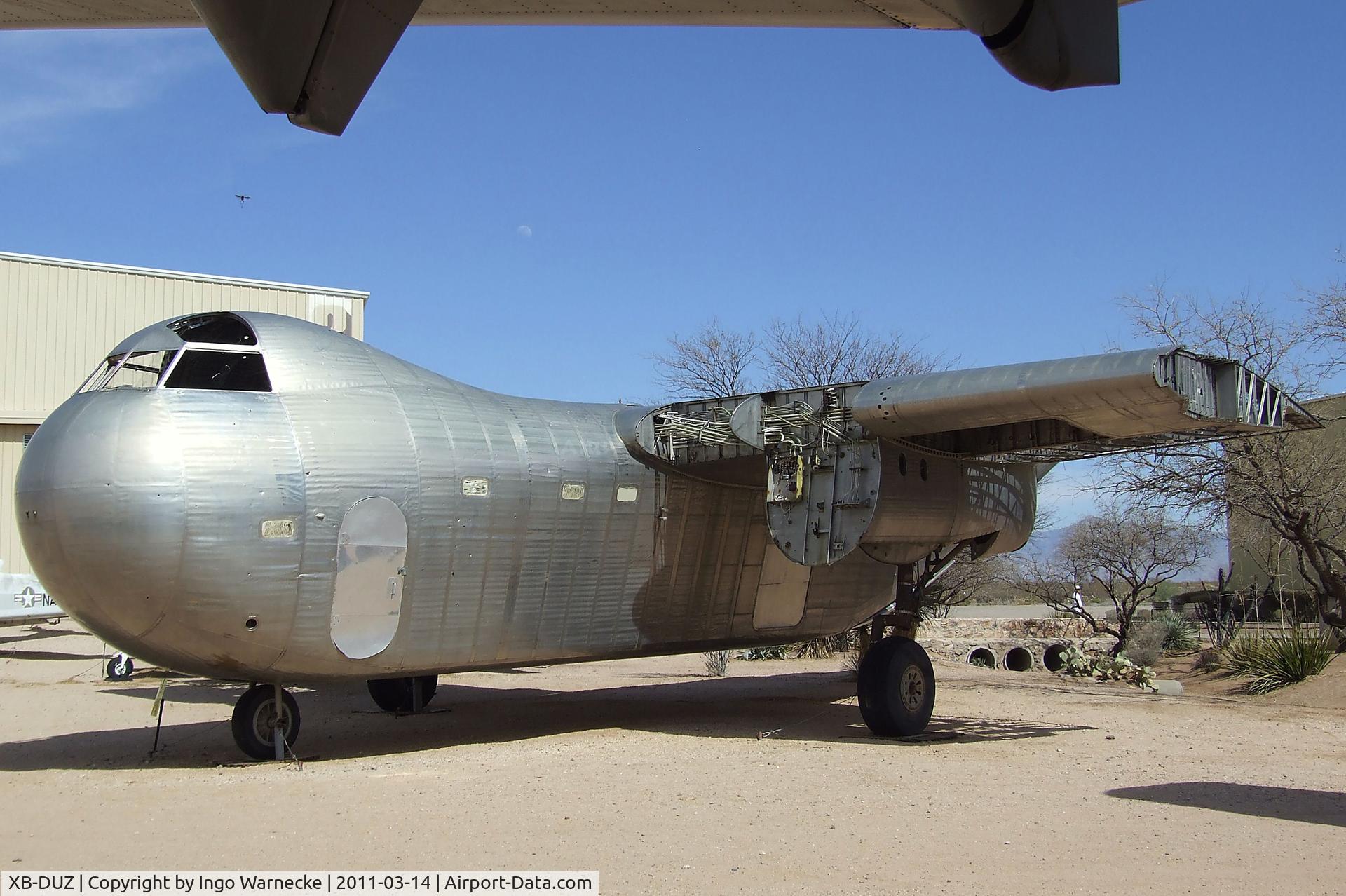 XB-DUZ, Budd RB-1 Conestoga C/N 016, Budd RB-1 Conestoga at the Pima Air & Space Museum, Tucson AZ