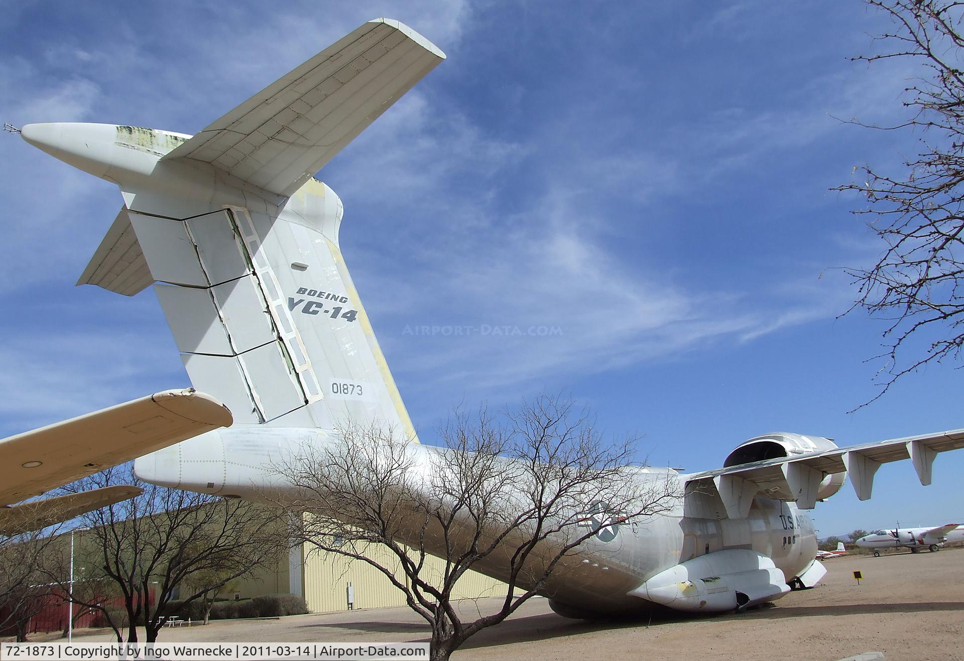 72-1873, 1972 Boeing YC-14A-BN C/N P 1, Boeing YC-14A (engines sadly still missing) at the Pima Air & Space Museum, Tucson AZ