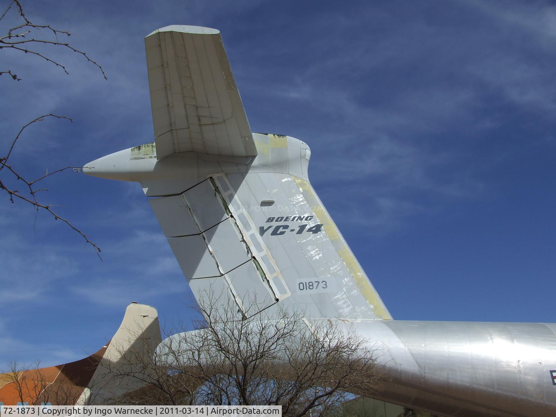 72-1873, 1972 Boeing YC-14A-BN C/N P 1, Boeing YC-14A (engines sadly still missing) at the Pima Air & Space Museum, Tucson AZ