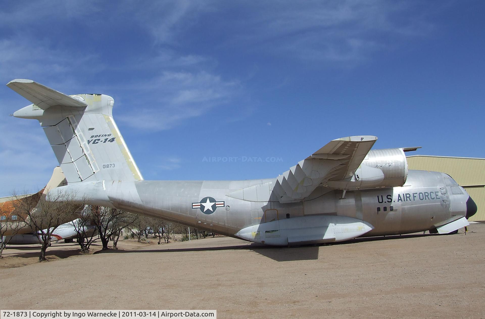 72-1873, 1972 Boeing YC-14A-BN C/N P 1, Boeing YC-14A (engines sadly still missing) at the Pima Air & Space Museum, Tucson AZ