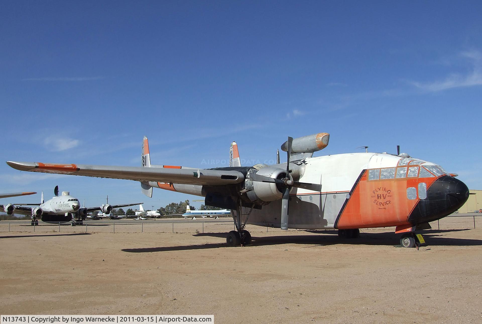 N13743, 1949 Fairchild C-119C Flying Boxcar C/N 10369, Fairchild C-119C Flying Boxcar at the Pima Air & Space Museum, Tucson AZ