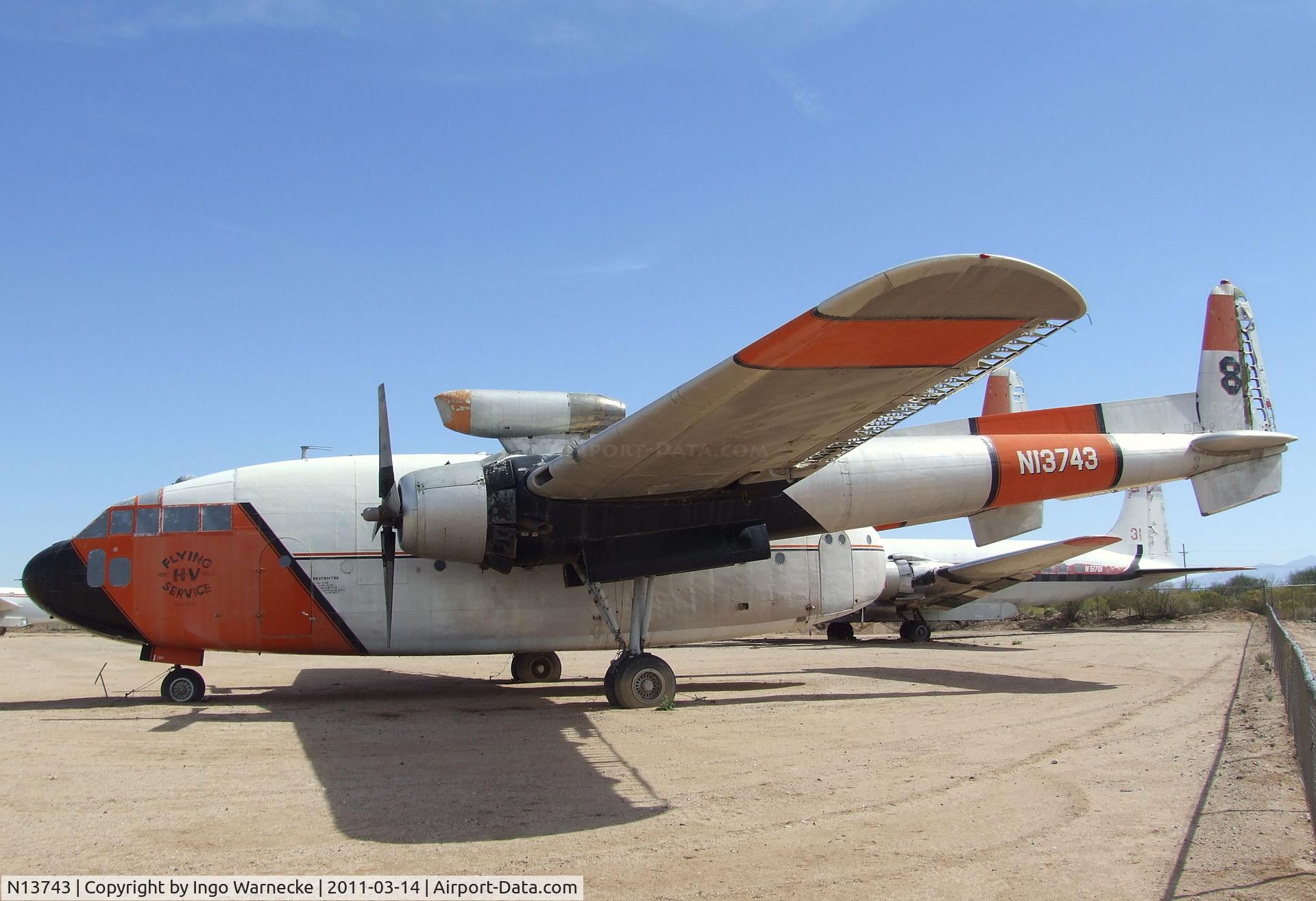 N13743, 1949 Fairchild C-119C Flying Boxcar C/N 10369, Fairchild C-119C Flying Boxcar at the Pima Air & Space Museum, Tucson AZ