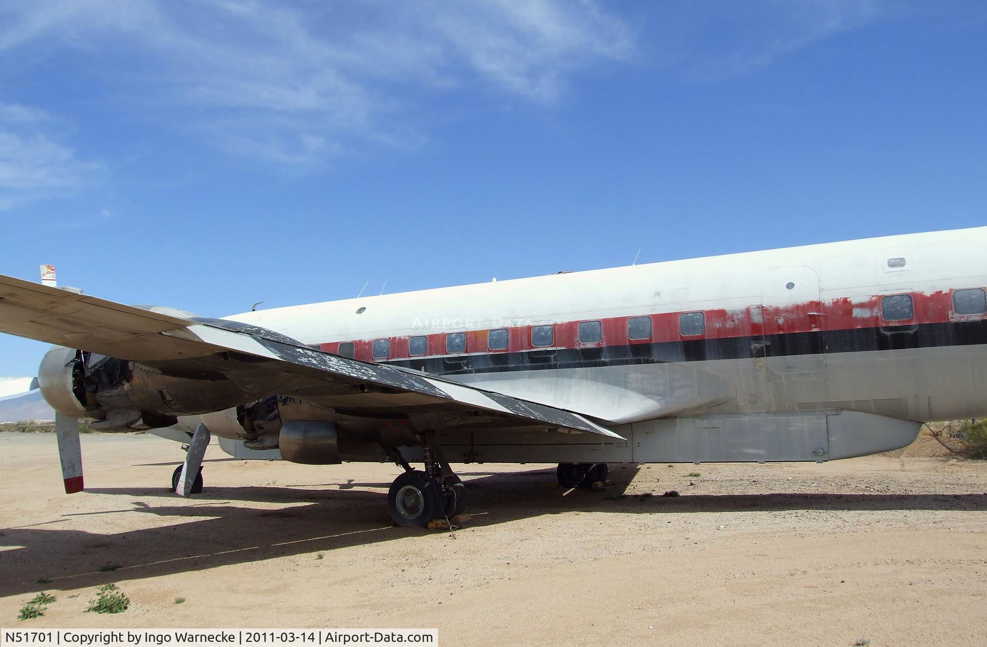 N51701, 1957 Douglas DC-7B C/N 44701, Douglas DC-7B, converted to 