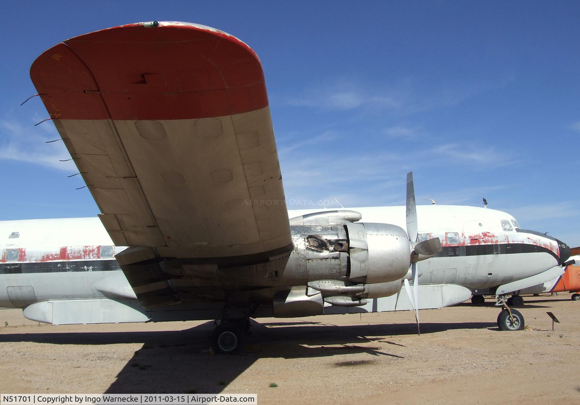 N51701, 1957 Douglas DC-7B C/N 44701, Douglas DC-7B, converted to 