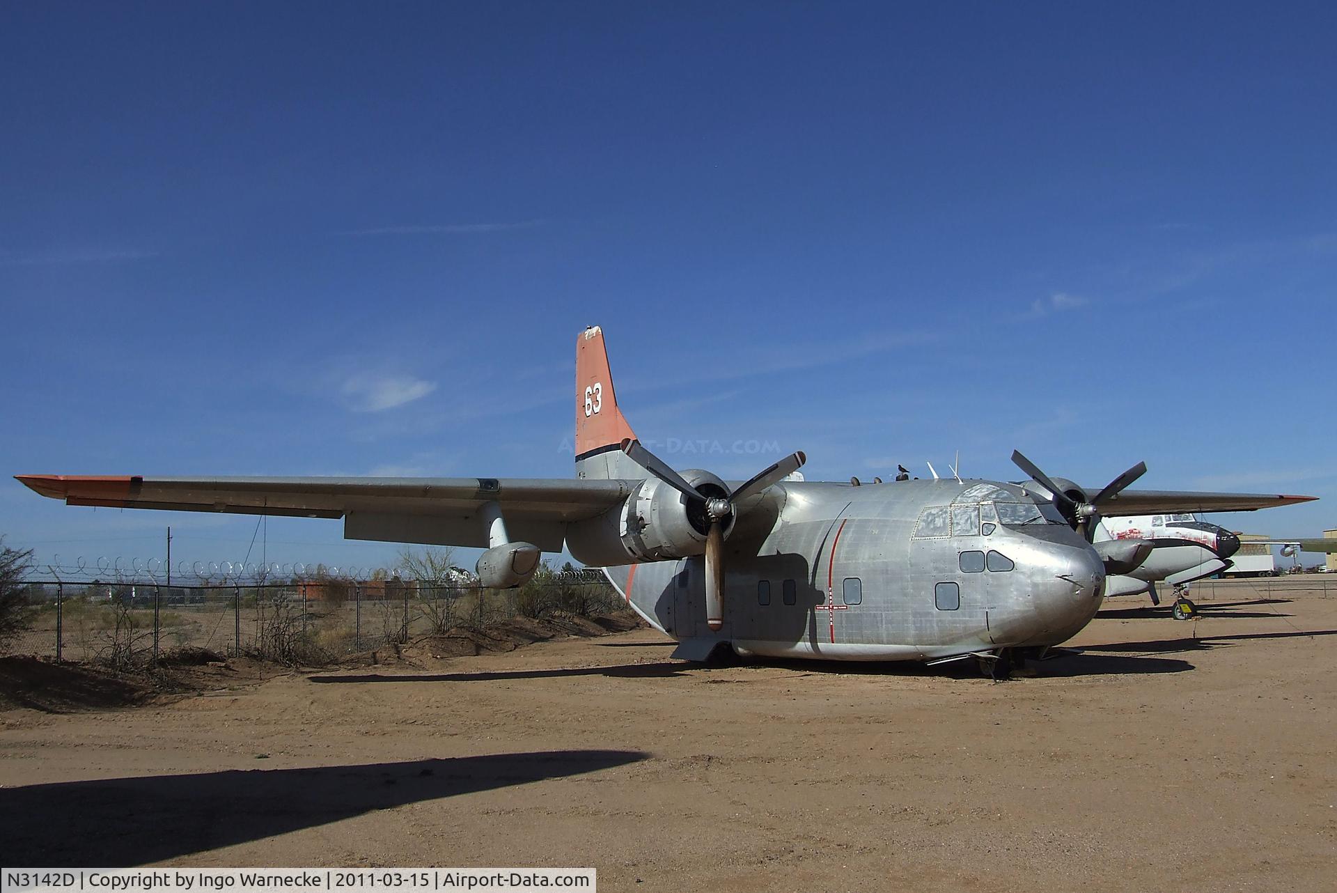 N3142D, 1954 Fairchild C-123K Provider C/N 20029, Fairchild C-123K Provider at the Pima Air & Space Museum, Tucson AZ