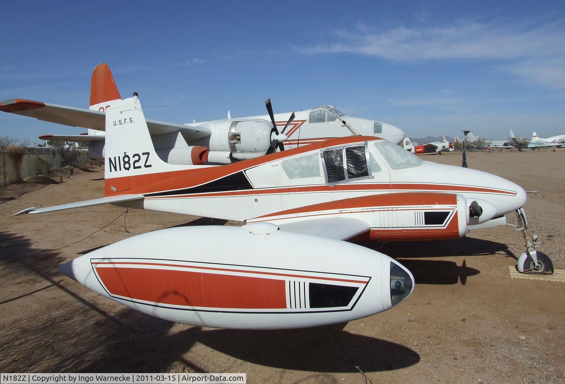 N182Z, 1958 Cessna U-3A Blue Canoe (310A) C/N 38157, Cessna 310A at the Pima Air & Space Museum, Tucson AZ
