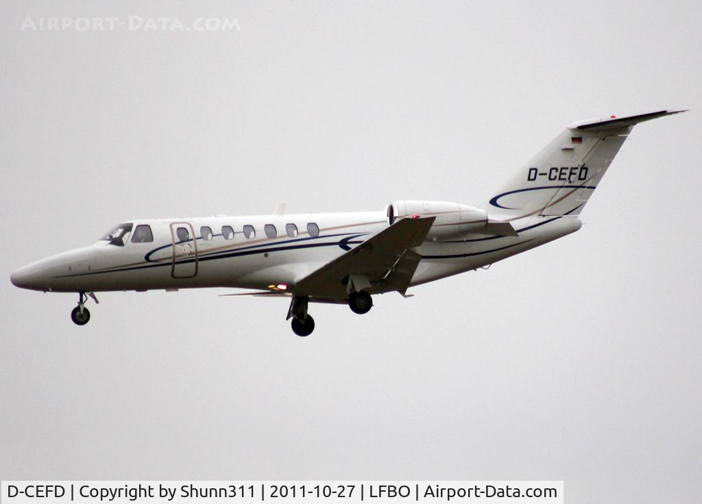 D-CEFD, 2006 Cessna 525B CitationJet CJ3 C/N 525B-0120, Landing rwy 14R