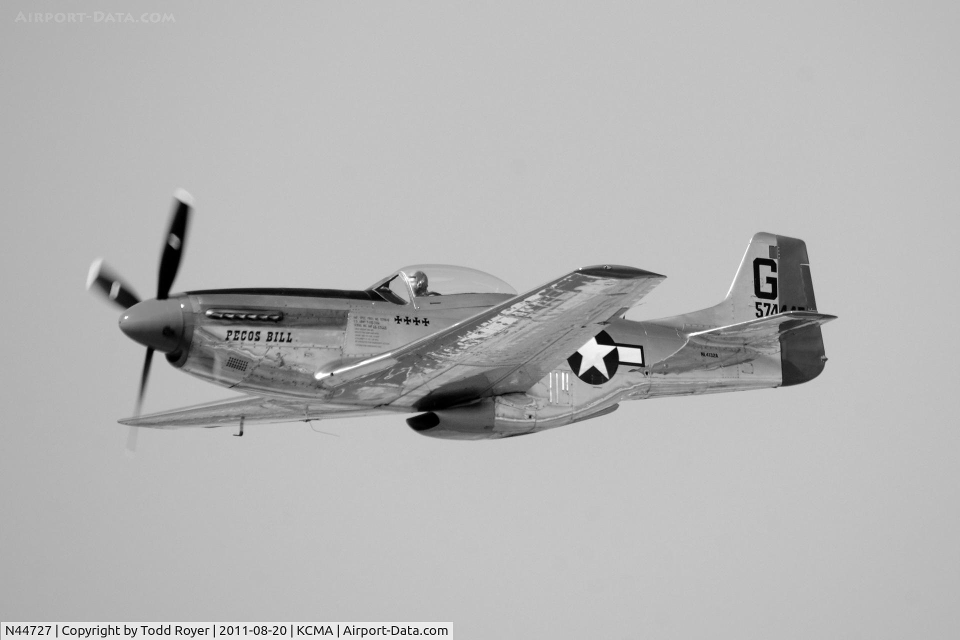N44727, 1944 North American P-51D Mustang C/N 122-39198, Camarillo Airshow 2011