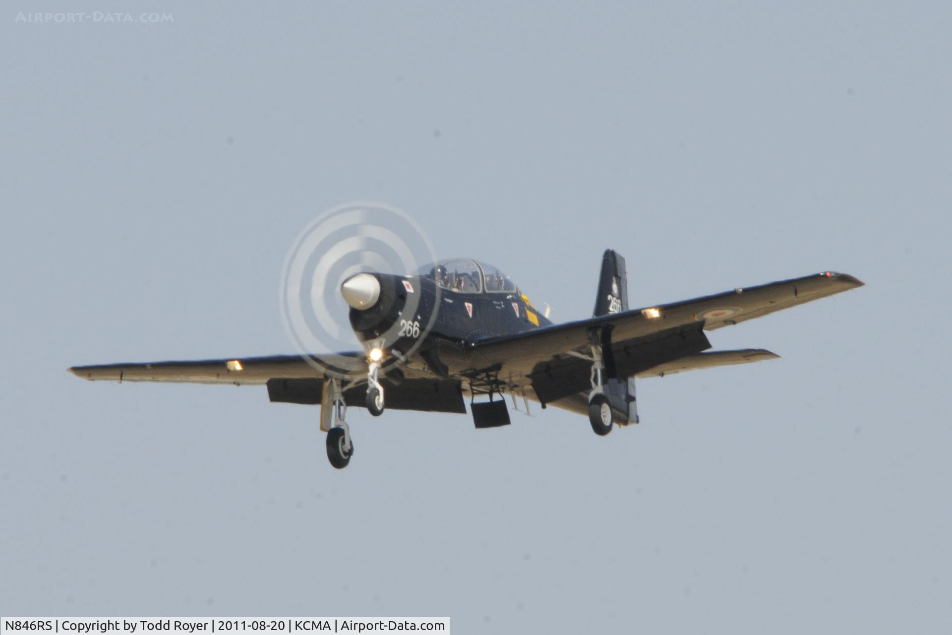 N846RS, 1990 Short S-312 Tucano T1 C/N S056/T50, Camarillo airshow 2011