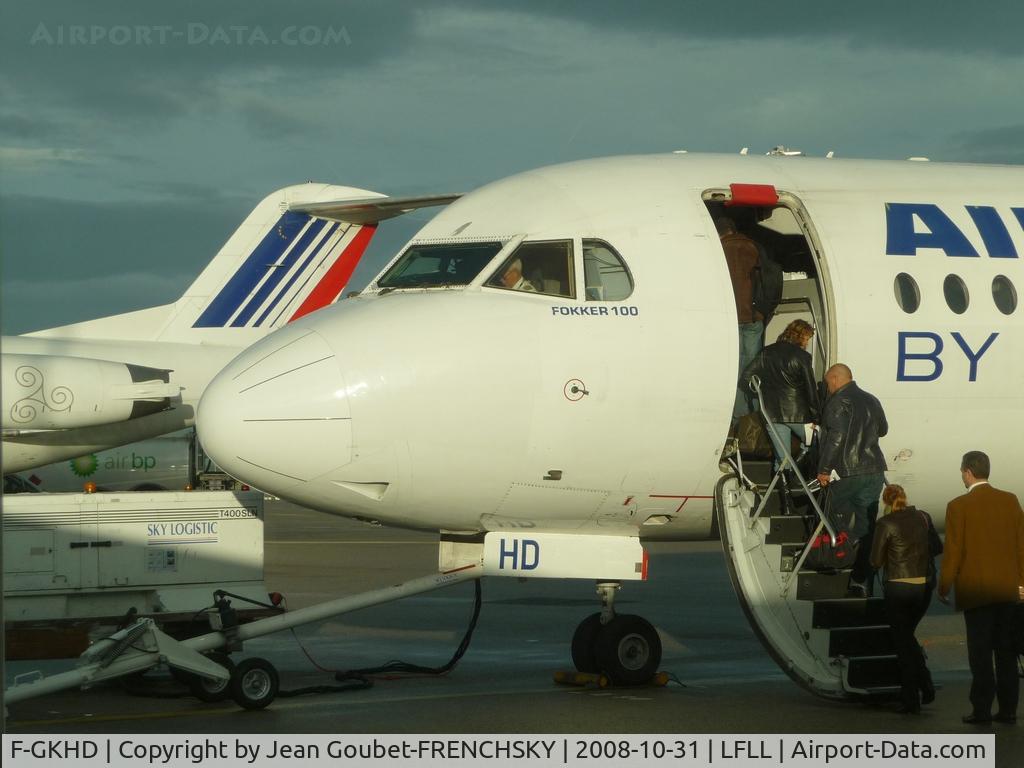 F-GKHD, 1992 Fokker 100 (F-28-0100) C/N 11381, Brit'Air to Rennes