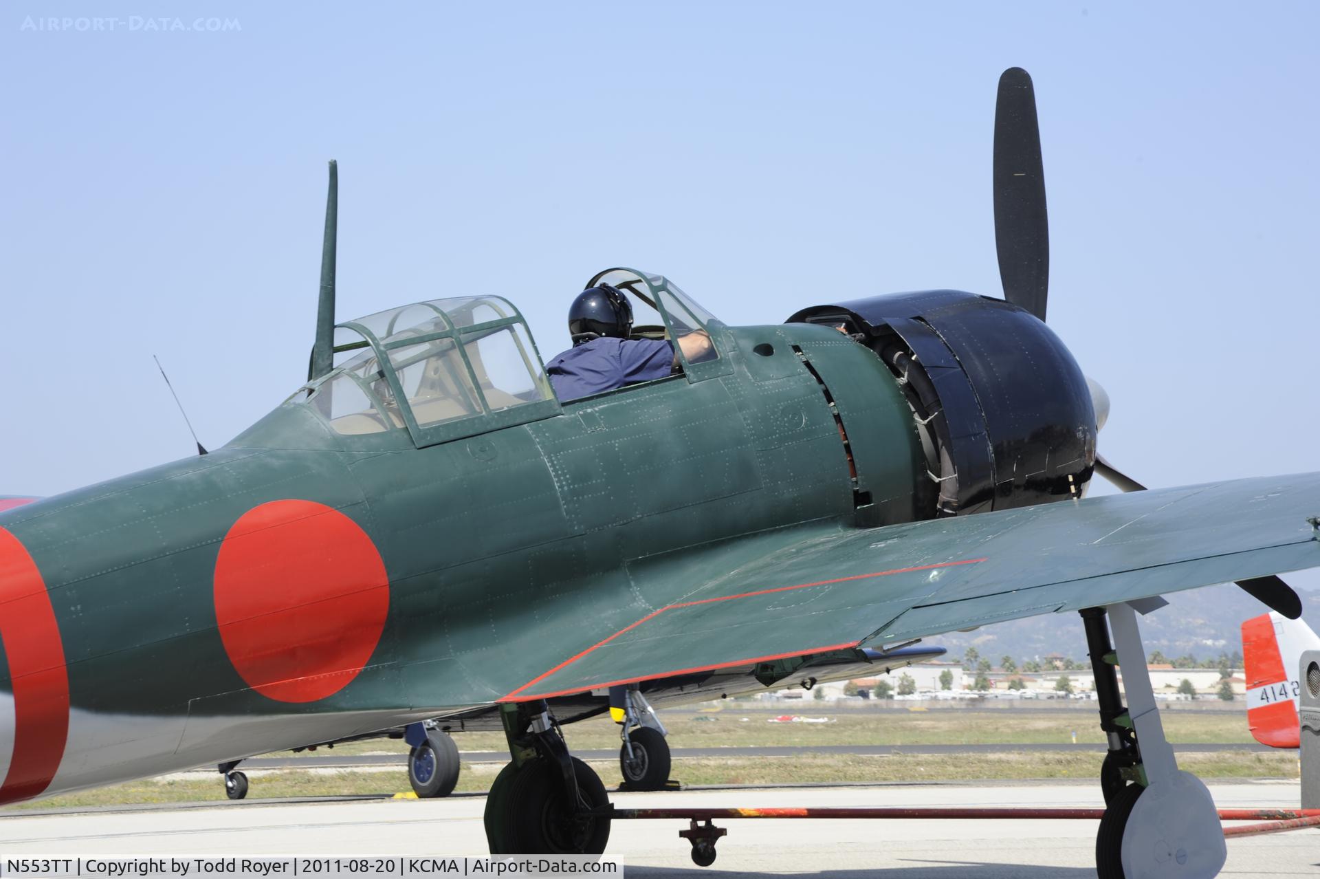 N553TT, 1942 Mitsubishi A6M3 Reisen (Zero) C/N 3858, Camarillo Airshow 2011
