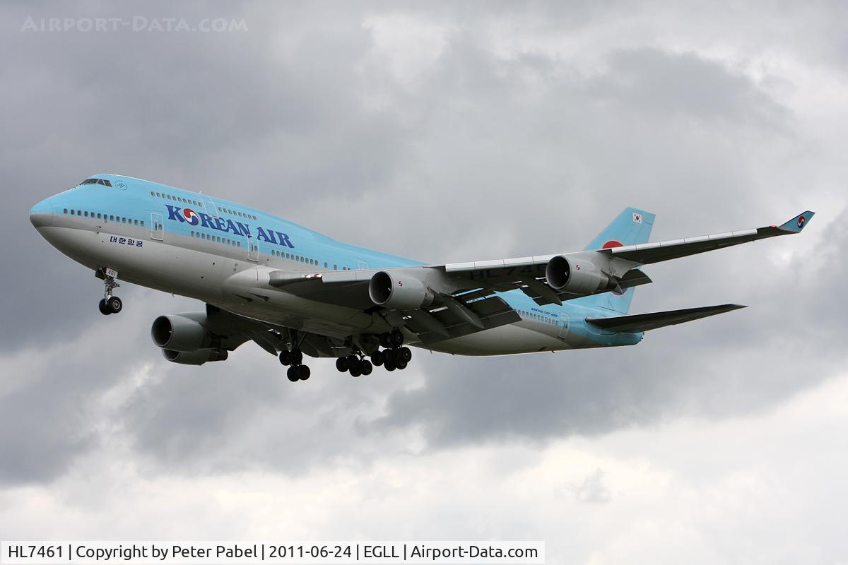 HL7461, 1997 Boeing 747-4B5 C/N 26405, LHR Trip