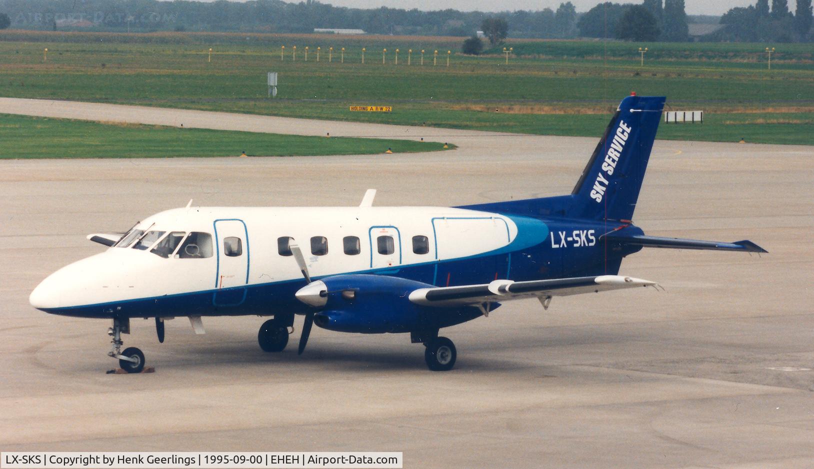 LX-SKS, 1982 Embraer EMB-110P1 Bandeirante C/N 110381, Sky Service