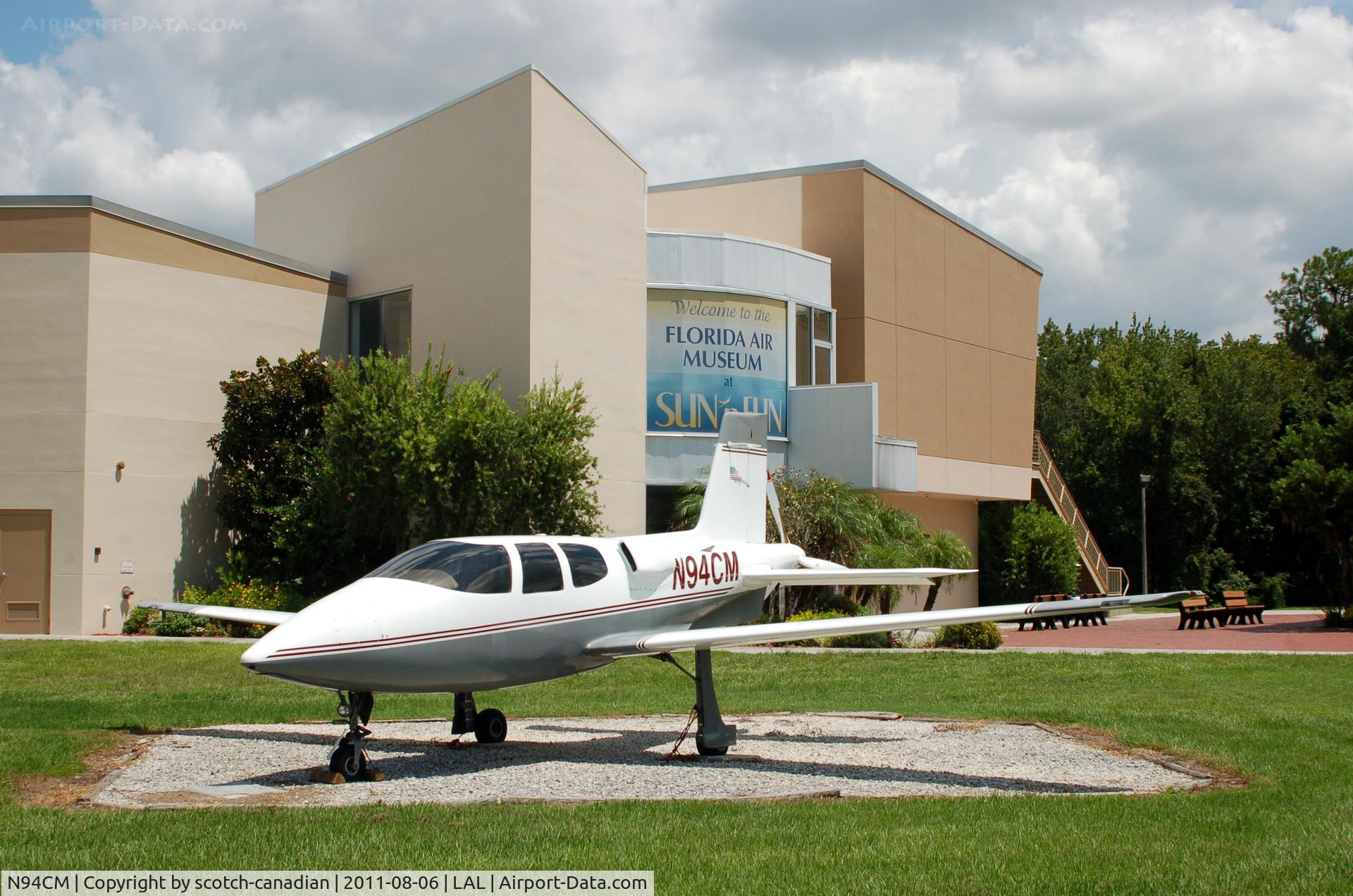 N94CM, 1993 Cirrus VK-30 C/N 9105, 1993 Mehling Mary / Mehling Cy Cirrus N94CM on display at the Florida Air Museum, Lakeland Linder Regional Airport, Lakeland, FL