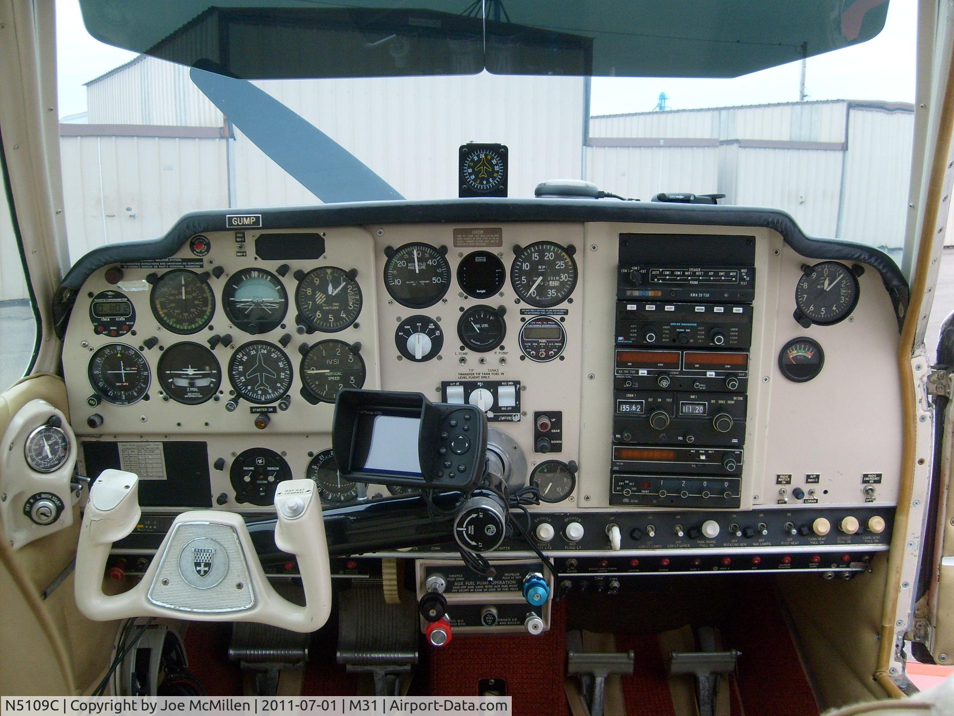 N5109C, Beech B35 C/N D-2387, 1950 B35 S model panel upgrade