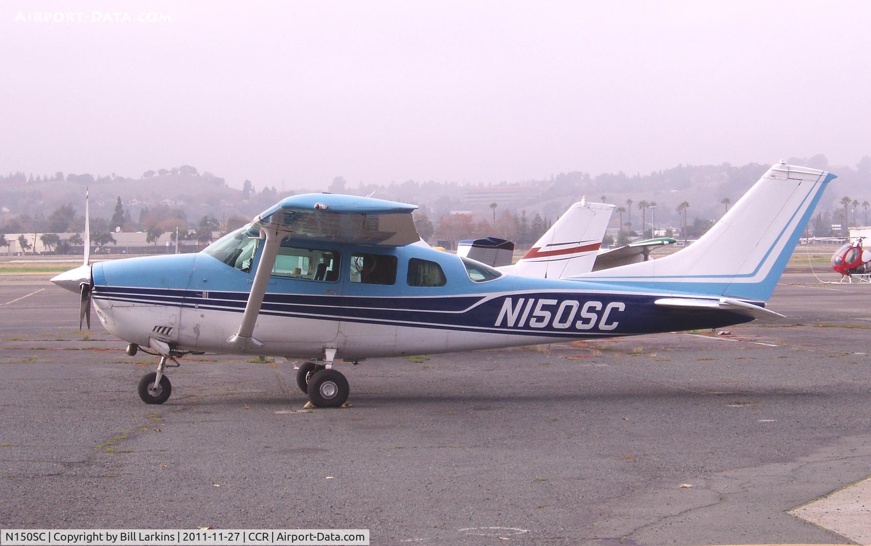 N150SC, 1973 Cessna TU206F Turbo Stationair C/N U20601958, Visitor on a foggy day