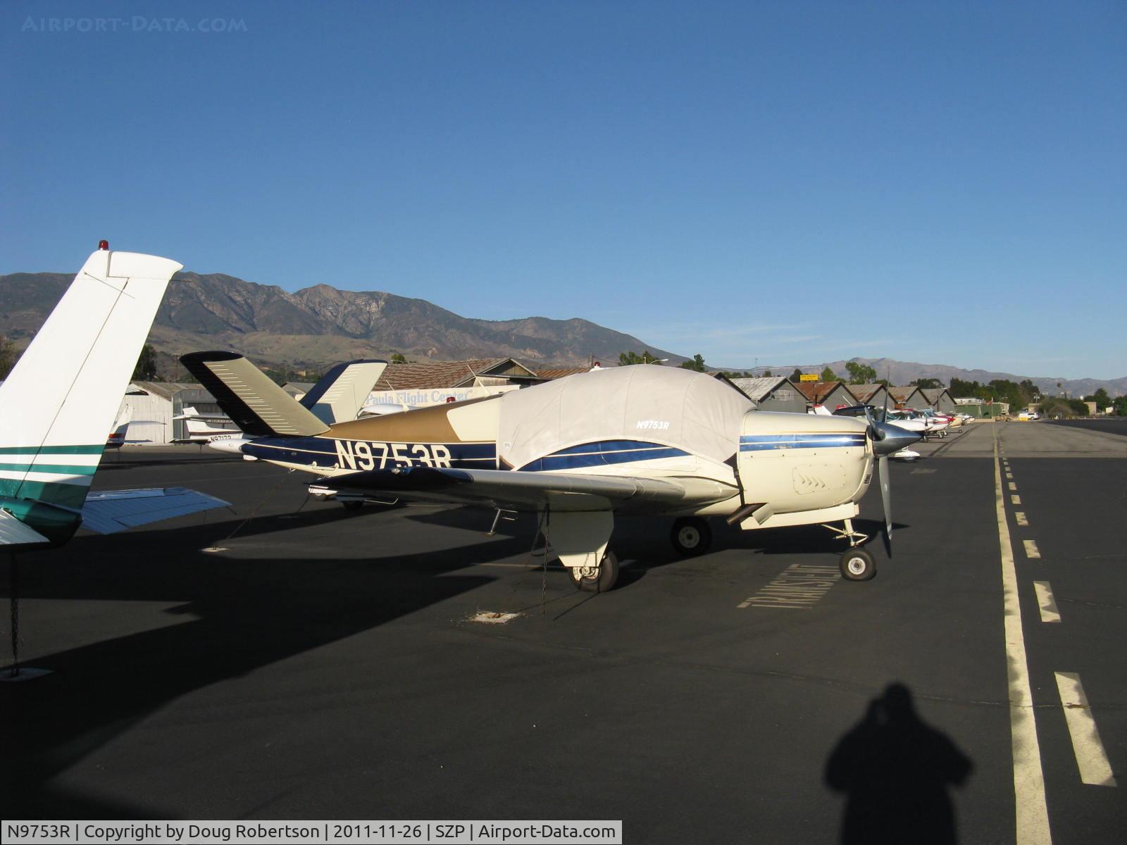 N9753R, 1960 Beech M35 Bonanza C/N D-6241, 1960 Beech M35 BONANZA, Continental IO-470-C 250 Hp
