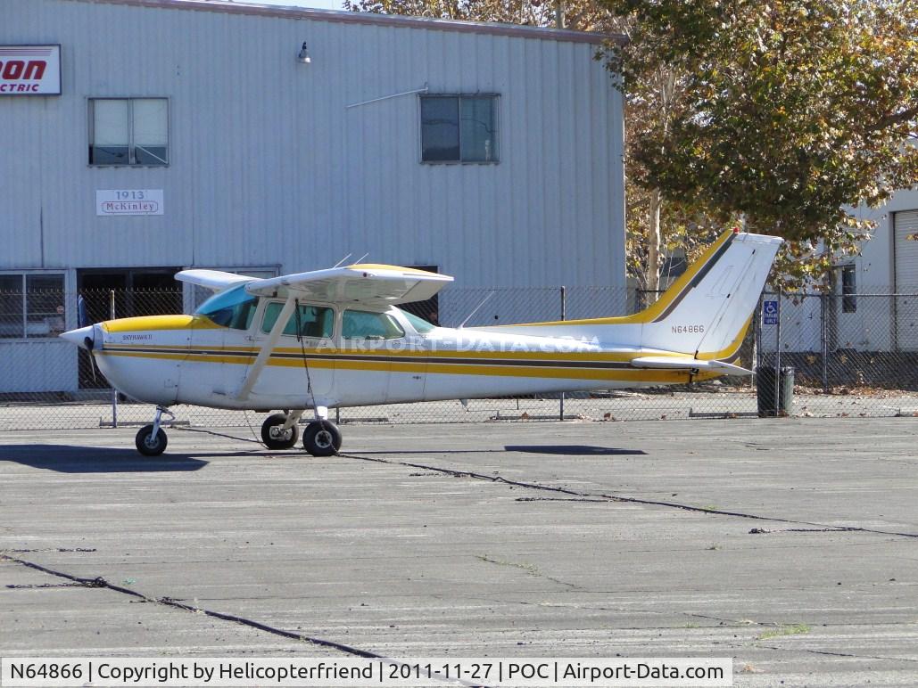 N64866, 1982 Cessna 172P C/N 17275639, Parked in the south central parking area