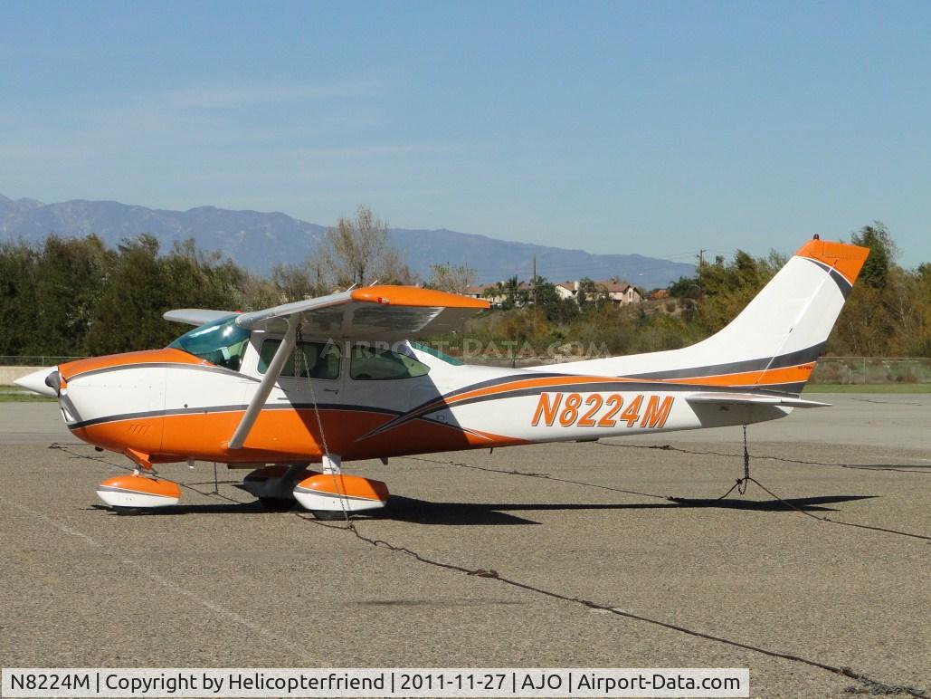 N8224M, 1976 Cessna 182P Skylane C/N 18264567, Parked in the east parking area