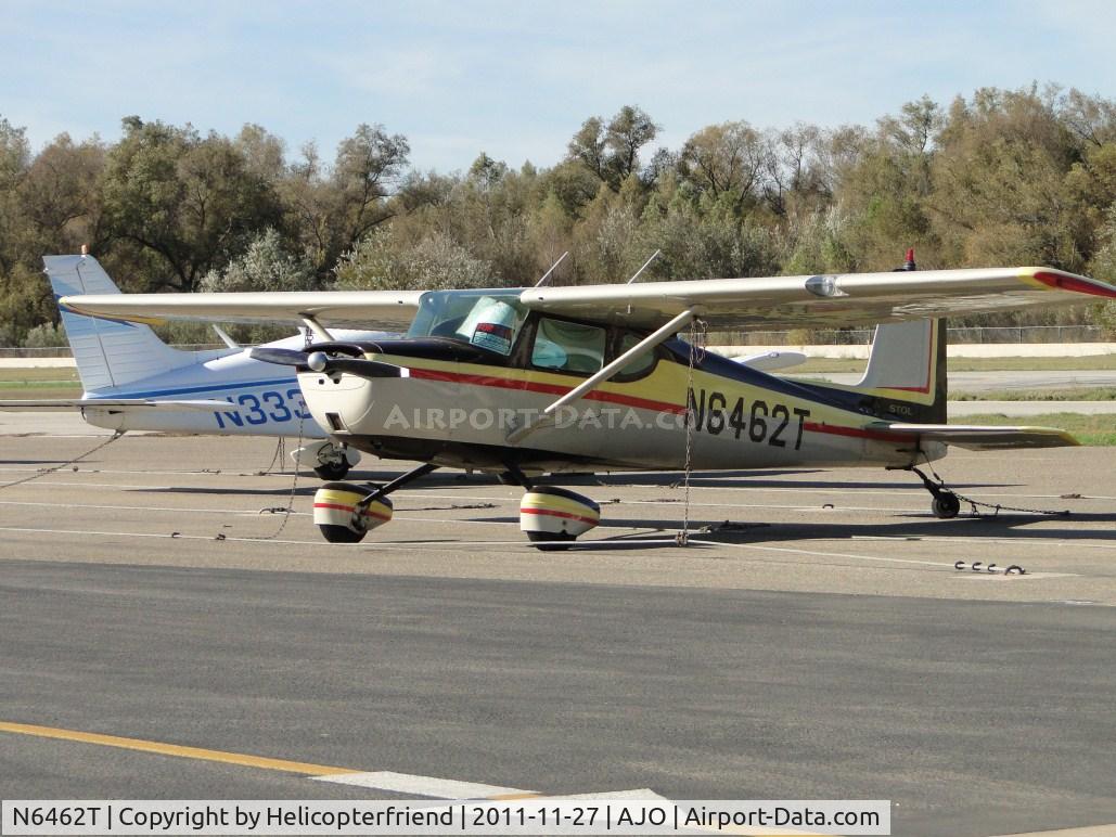 N6462T, 1960 Cessna 150 C/N 17862, Parked west of the fueling station and appears to be for sale