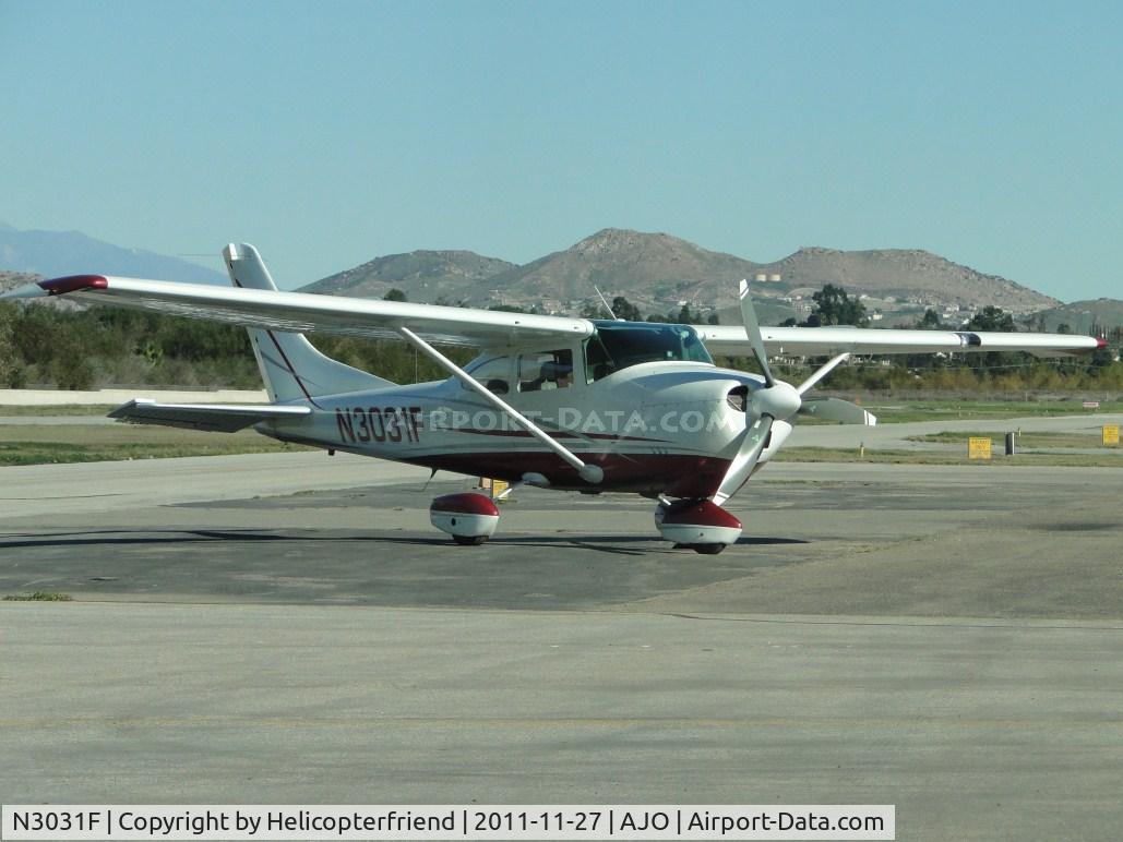 N3031F, 1966 Cessna 182J Skylane C/N 18257131, Parked by the hangers at the western end
