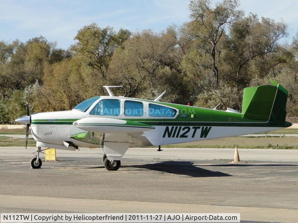 N112TW, 1973 Beech V35B Bonanza C/N D-9523, Parked south of the runway near the hangers