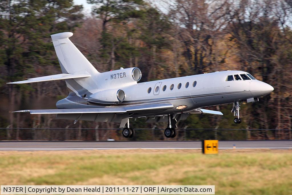 N37ER, 1981 Dassault Falcon 50 C/N 47, Canary Acquisitions LLC 1981Dassult-Breguet Falcon 50 N37ER from Hollywood Int'l (KFLL) landing RWY 23.