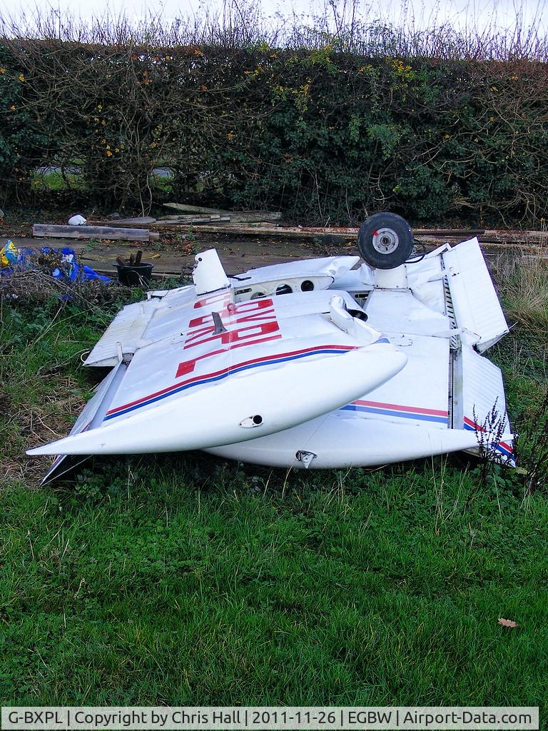 G-BXPL, 1968 Piper PA-28-140 Cherokee C/N 28-24560, written off at Wellsbourne 10/12/2010 when the pilot experienced a loss in engine power and made a forced landing. The pilot has the same name as me!!!!