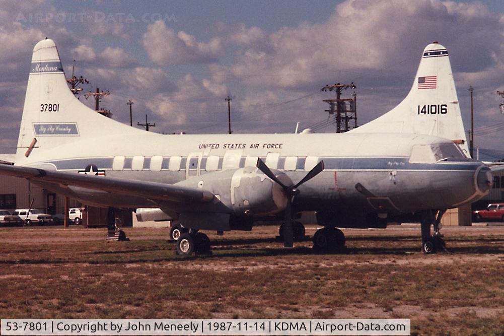 53-7801, 1953 Convair C-131B Samaritan C/N 253, Stored with AMARC - Oct. 1987.
