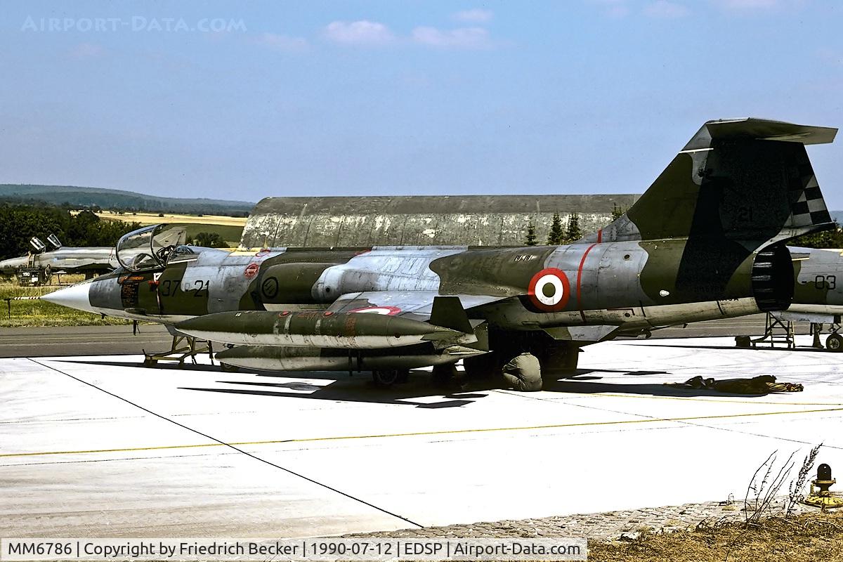 MM6786, Aeritalia F-104S-ASA Starfighter C/N 1086, transient at Fliegerhorst Pferdsfeld