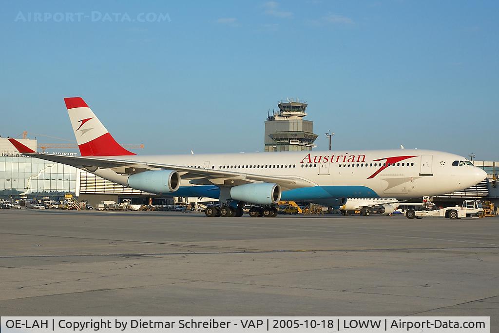 OE-LAH, 1995 Airbus A340-212 C/N 081, Austrian Airlines Airbus 340-200
