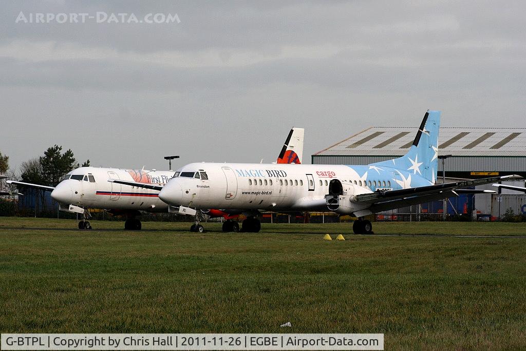 G-BTPL, 1991 British Aerospace ATP C/N 2042, alongside G-OBWP in storage at Coventry