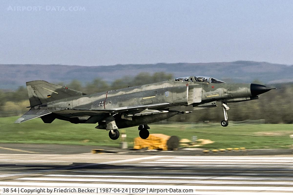 38 54, 1972 McDonnell Douglas F-4F Phantom II C/N 4761, only seconds away from touchdown