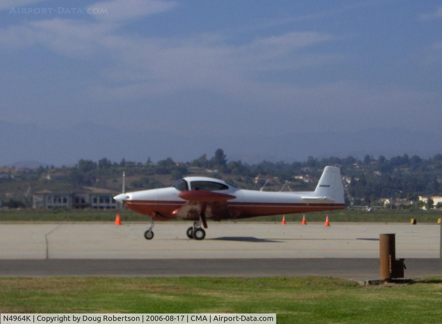 N4964K, 1949 Ryan Navion A C/N NAV-4-1964, 1949 Ryan NAVION A, Continental E225 225 Hp, taxi