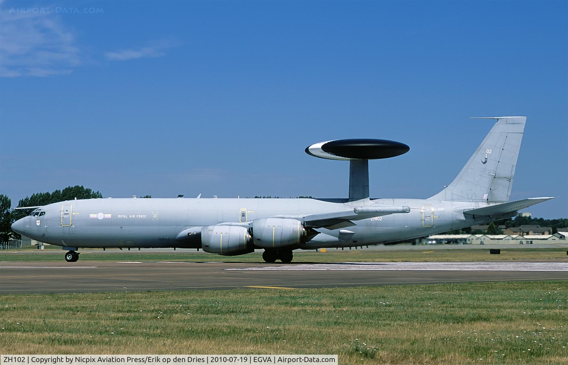 ZH102, 1990 Boeing E-3D Sentry AEW.1 C/N 24110, RAF Sentry AEW.1 is better know as a E-3D AWACS.