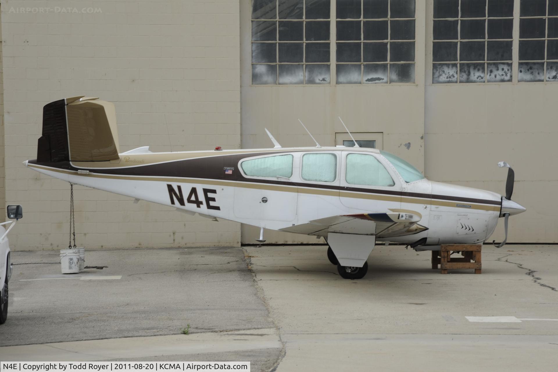 N4E, 1975 Beech V35B Bonanza C/N D-9740, Ouch!
