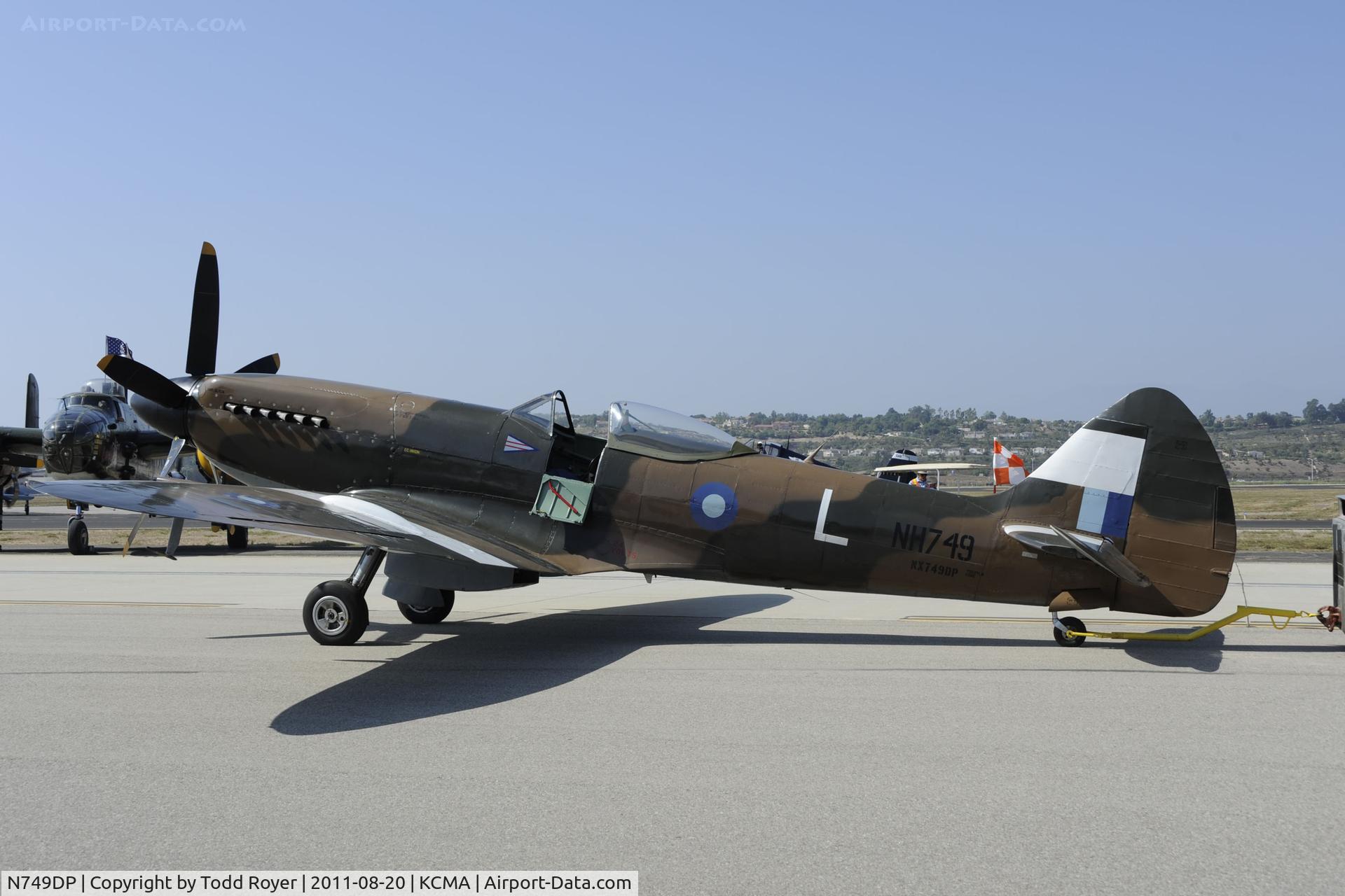 N749DP, 1945 Supermarine Spitfire XIV C/N 6S/583887, Camarillo Airshow 2011