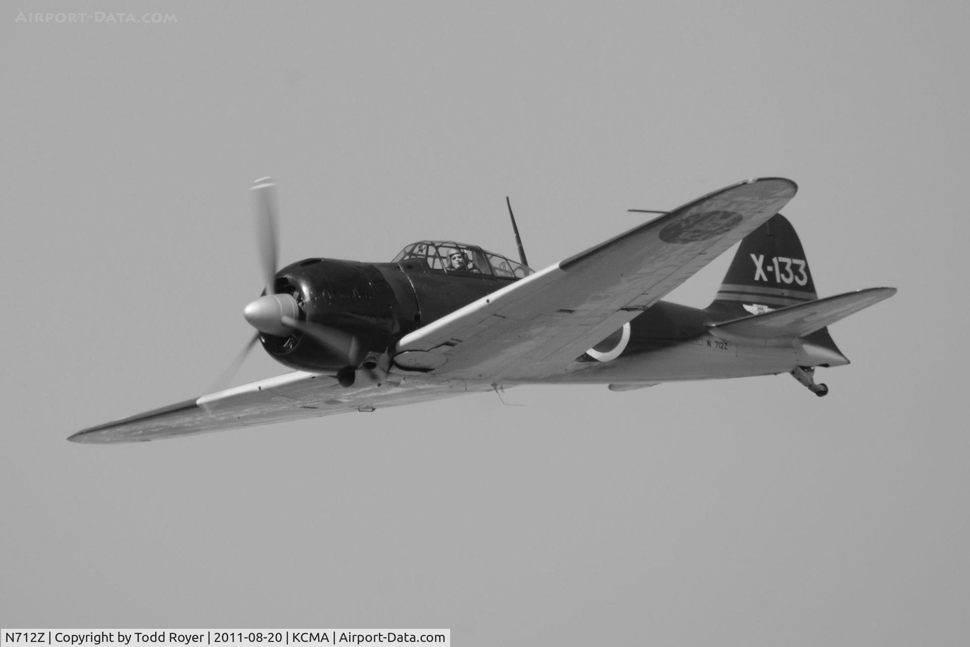 N712Z, 1942 Mitsubishi A6M3 Reisen (Zero) C/N 3869, Camarillo Airshow 2011