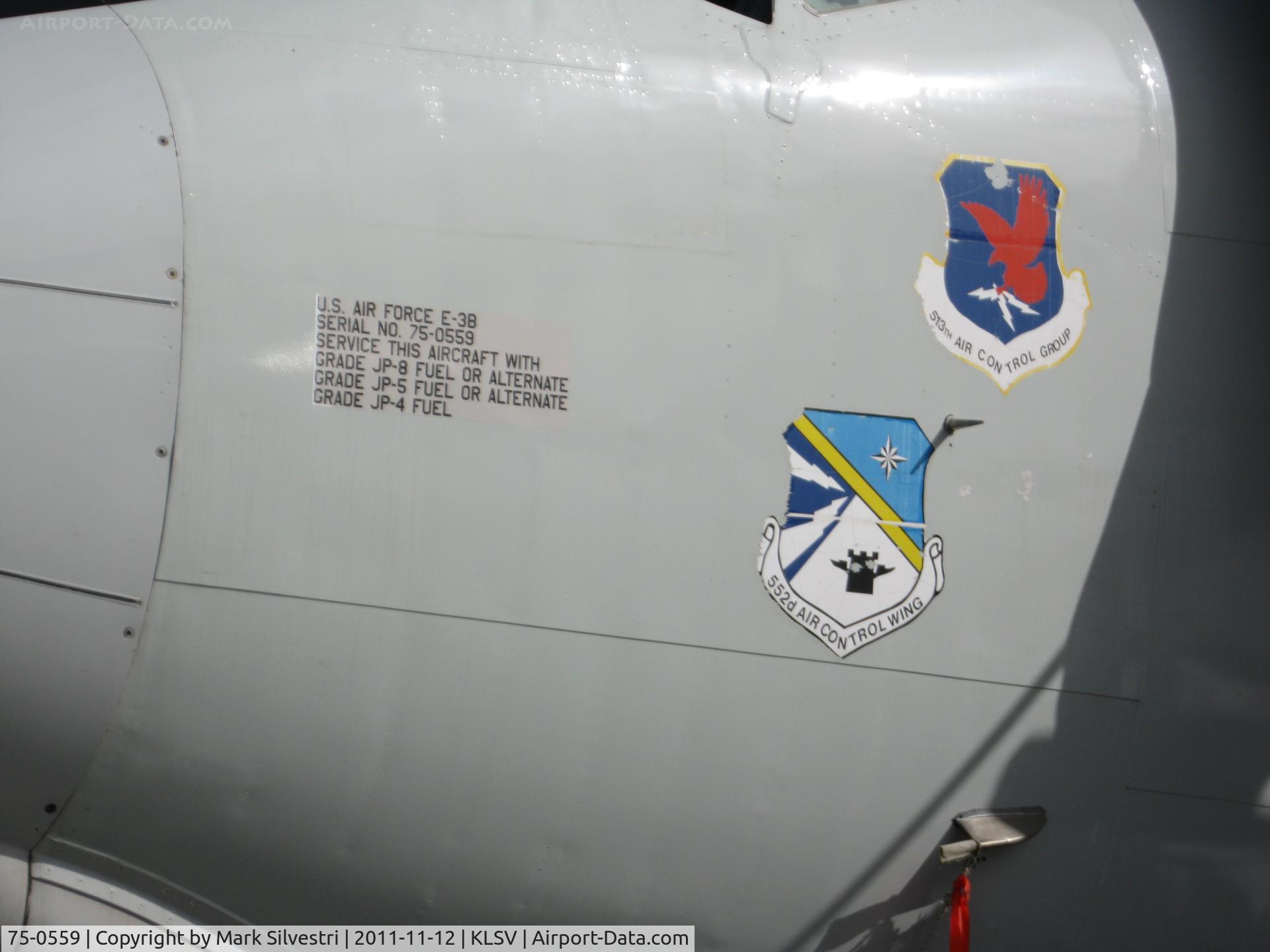 75-0559, 1975 Boeing E-3B Sentry C/N 21209, Aviation Nation 2011