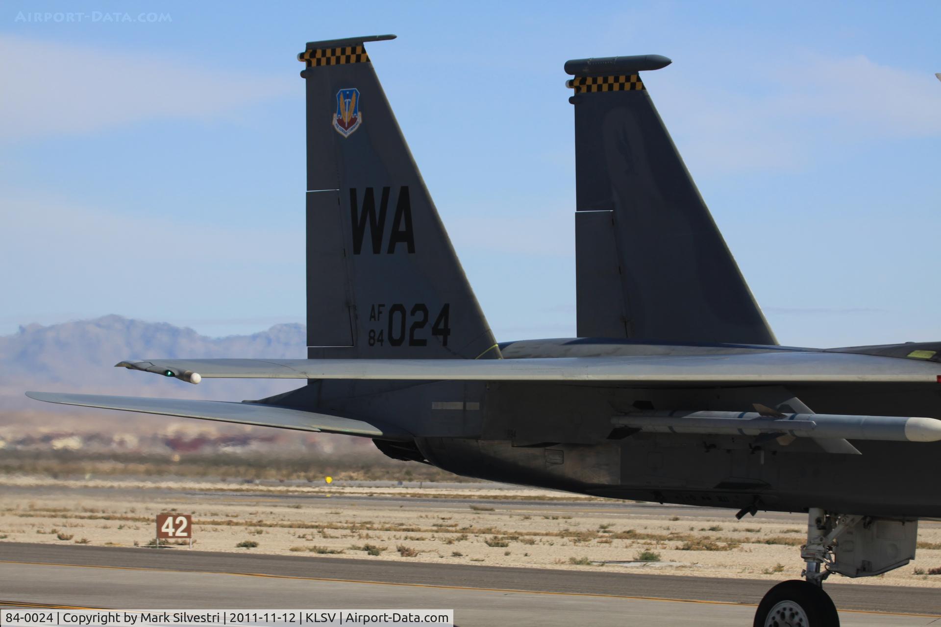 84-0024, 1984 McDonnell Douglas F-15C Eagle C/N 0935/C327, Aviation Nation 2011