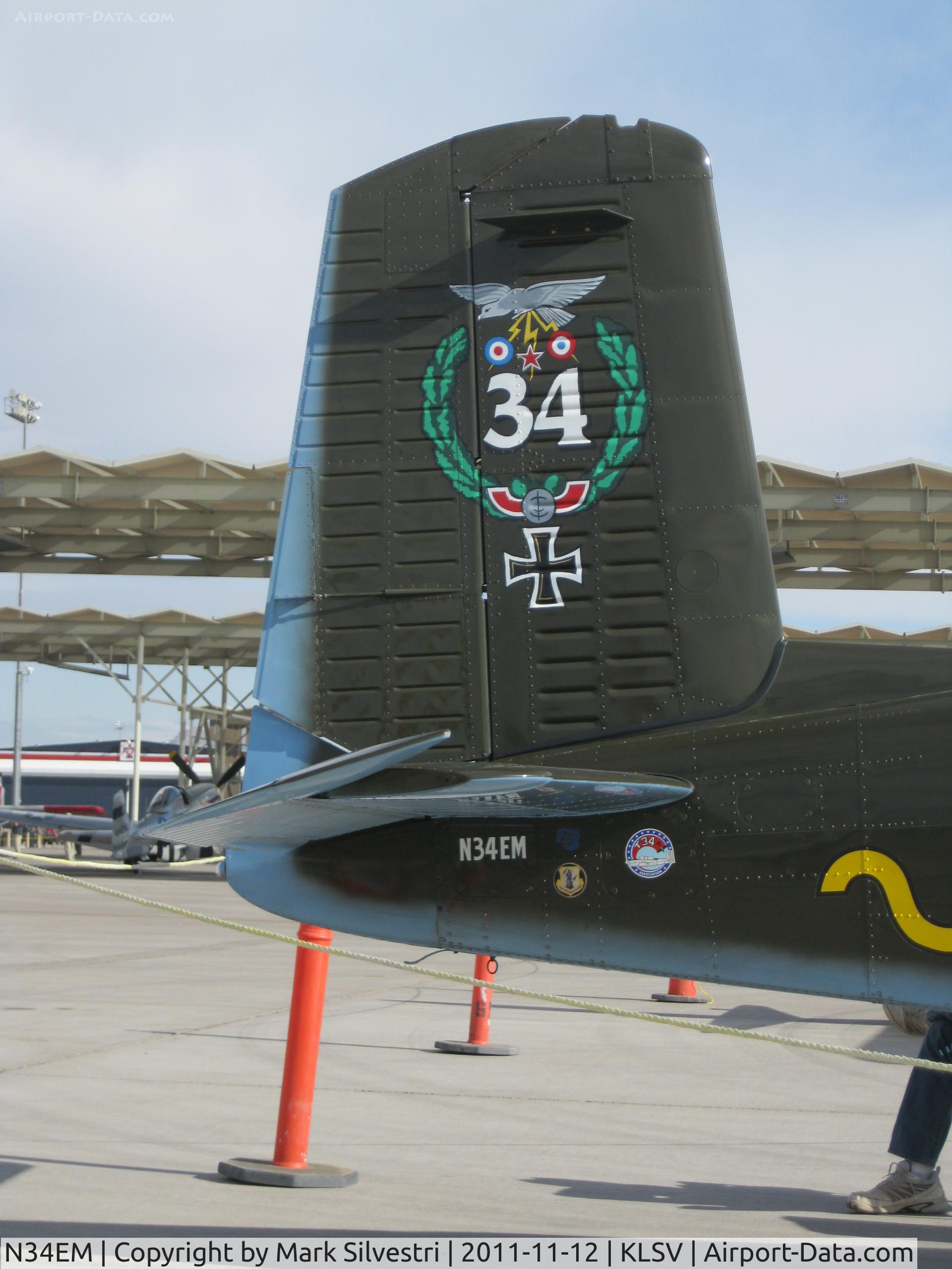 N34EM, 1953 Beech (CCF) T-34A (A45) Mentor C/N CCF34-119, Aviation Nation 2011