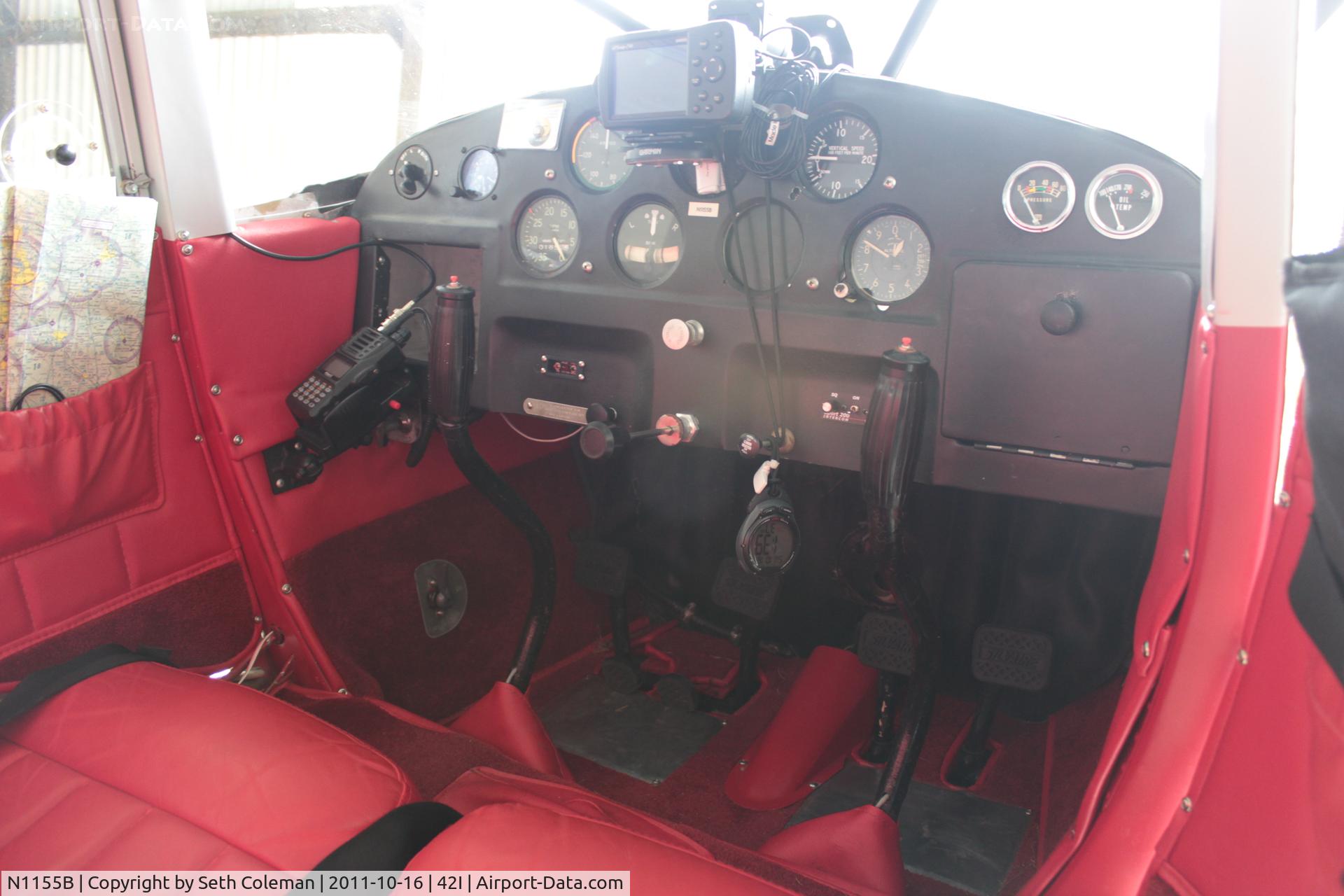 N1155B, 1947 Luscombe 8A C/N 5782, Interior by Paul Workman of Bedrock Aero Parr airport (42I)