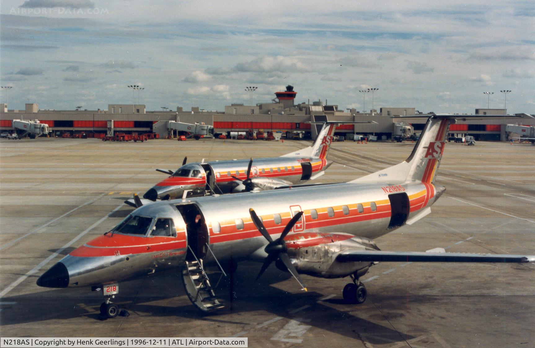 N218AS, 1986 Embraer EMB-120ER Brasilia C/N 120.015, ASA
