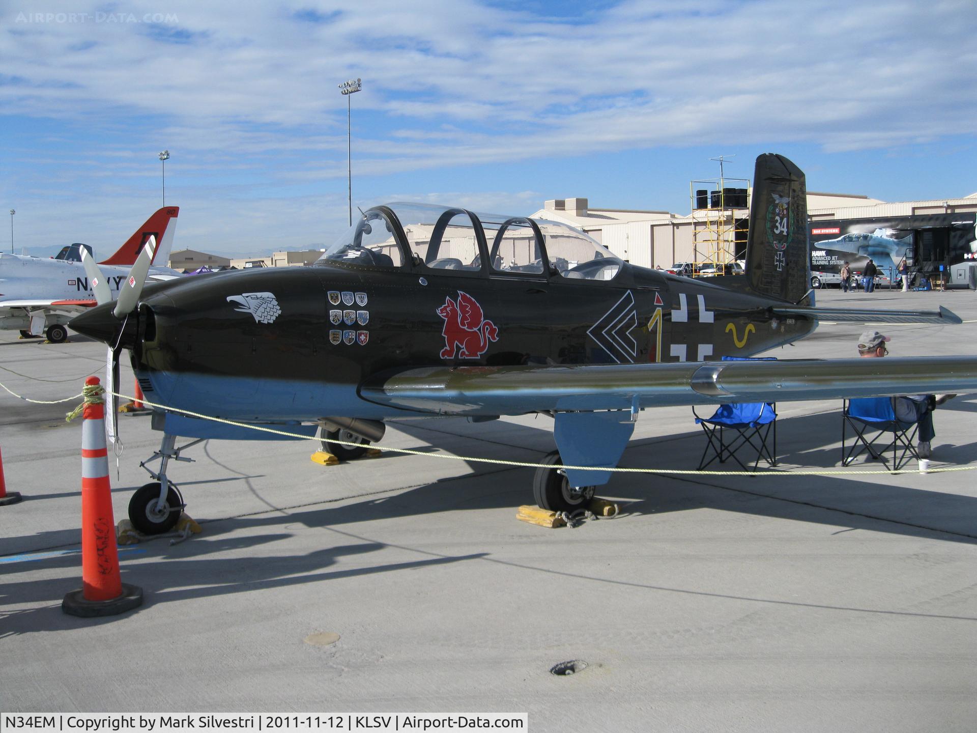 N34EM, 1953 Beech (CCF) T-34A (A45) Mentor C/N CCF34-119, Aviation Nation 2011