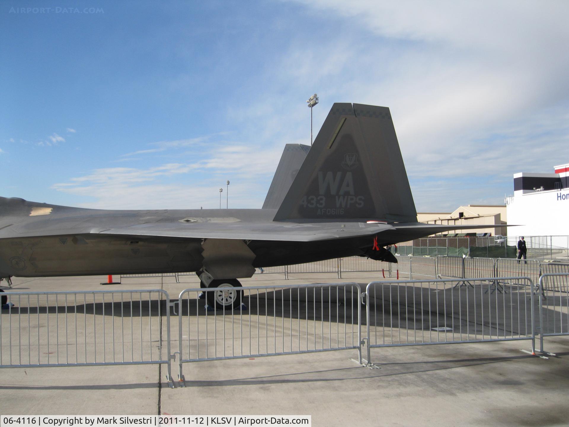 06-4116, Lockheed Martin F-22A Raptor C/N 4116, Aviation Nation 2011