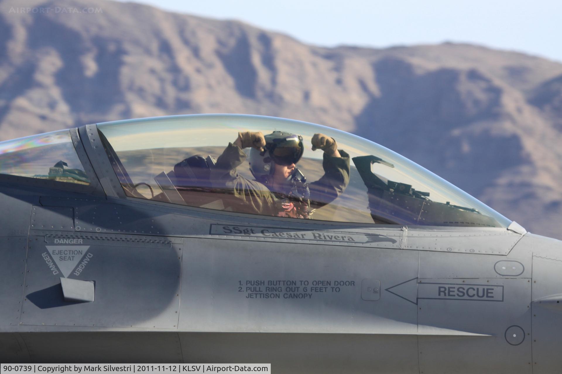 90-0739, General Dynamics F-16CG Night Falcon C/N 1C-347, Aviation Nation 2011
