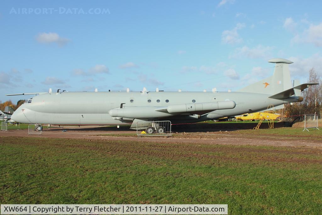 XW664, 1971 Hawker Siddeley Nimrod R.1 C/N 8039, Exhibited at the Aeropark Museum at East Midlands Airport
