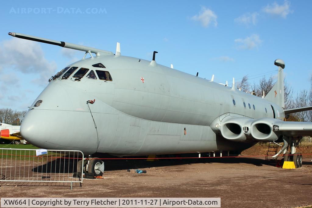 XW664, 1971 Hawker Siddeley Nimrod R.1 C/N 8039, Exhibited at the Aeropark Museum at East Midlands Airport