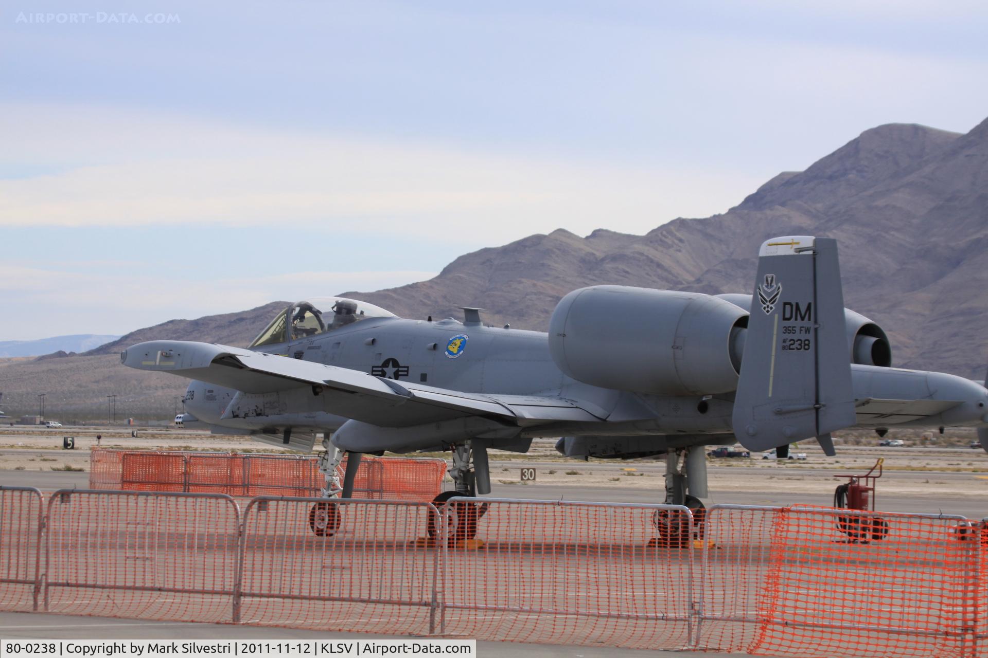 80-0238, 1980 Fairchild Republic A-10C Thunderbolt II C/N A10-0588, Aviation Nation 2011